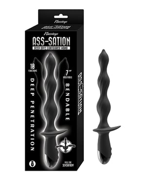 Ass-Station Deep Dive Contoured Wand – Black by Nasstoys product image