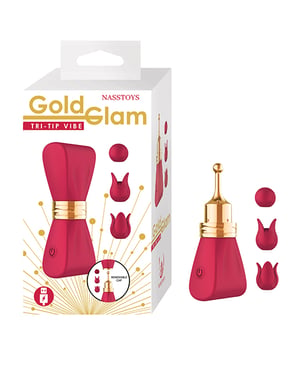 Gold Glam Tri-Tip Vibe – Red by Nasstoys product image
