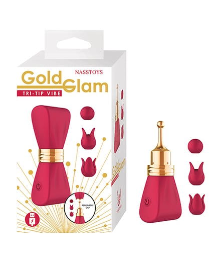 Gold Glam Tri-Tip Vibe – Red by Nasstoys product image