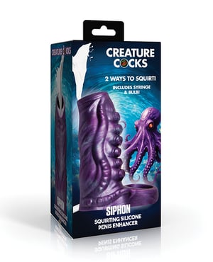 Creature Cocks Tentacle Squirting Silicone Penis Enhancer – Purple by Creature Cocks product image