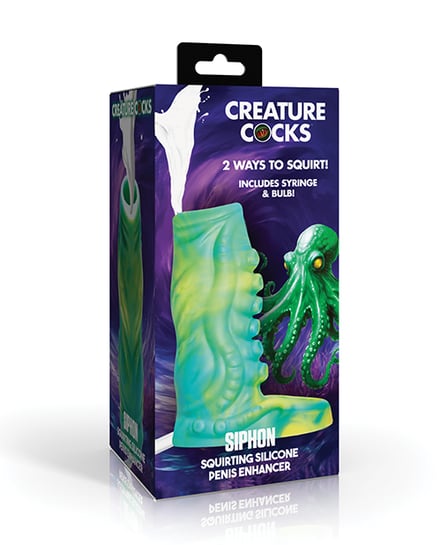 Creature Cocks Tentacle Squirting Silicone Penis Enhancer – Green by Creature Cocks product image