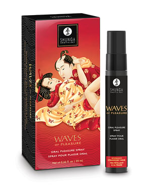 Shunga Waves of Pleasure Oral Pleasure Spray – .66 oz Sparkling Strawberry Wine by Shunga product image