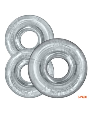 Oxballs Rimringz Multi Size 3 Pack of Cock Rings – Clear by Oxballs product image
