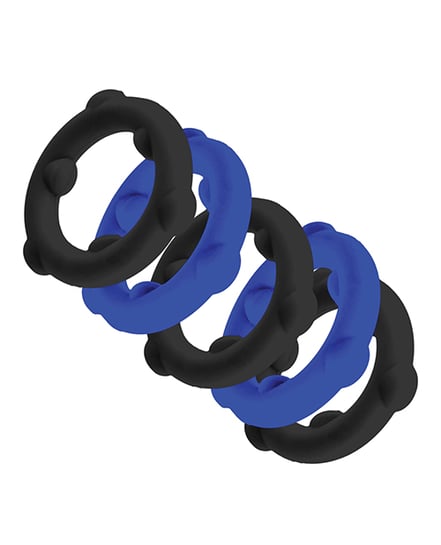 Oxballs Gearheads 5 Pack Spinner Rings – Blue/Black by Oxballs product image