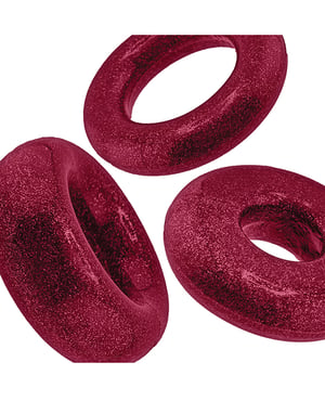 Oxballs Cockpack Multi Design 3 Pack Cockrings – Cherry Lips by Oxballs product image