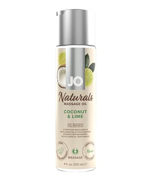 JO Naturals Massage Oil – Coconut & Lime 4 oz Bottle by JO product image