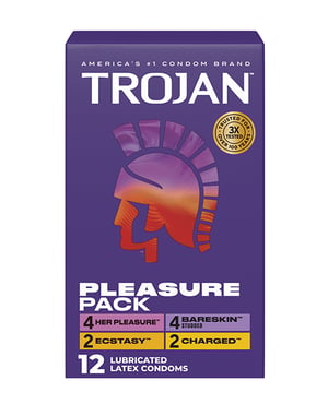 Trojan Pleasure Condoms – Asst. Box of 12 by Trojan product image