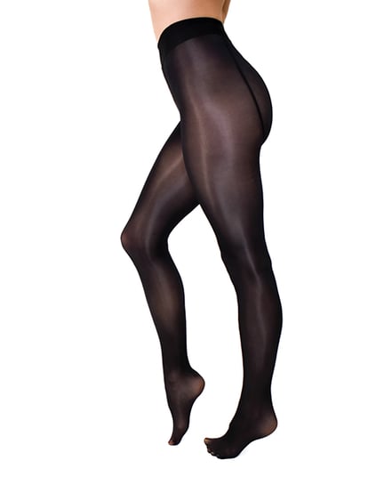 Kix’ies Strong & Silky Black Tights – Black L/XL by Kixies product image