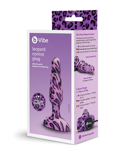 Leopard Novice Plug by b-vibe product image