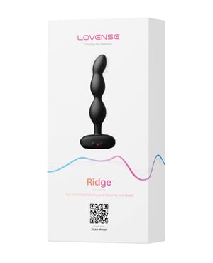 Lovense Ridge Bumpy Anal Plug – Black by Lovense product image