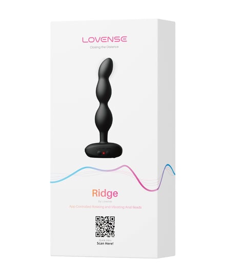 Lovense Ridge Bumpy Anal Plug – Black by Lovense product image