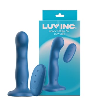Luv Inc. Wavy Strap-On Luv Vibe – Blue by Luv Inc. product image