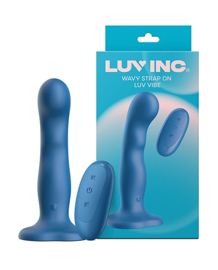 Luv Inc. Wavy Strap-On Luv Vibe – Blue by Luv Inc. product image