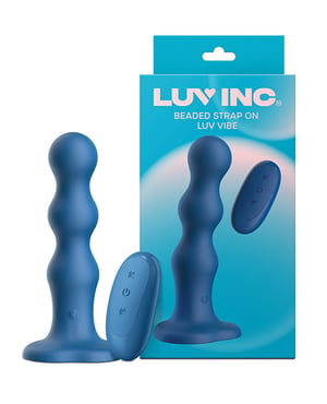 Luv Inc. Beaded Strap-On Luv Vibe – Blue by Luv Inc. product image