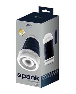 VeDO Spank Rechargeable Vibrating Stroker – Black by VeDO product image