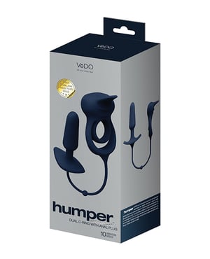 VeDO Humper Rechargeable Dual C-Ring w/Anal Plug – Black by VeDO product image