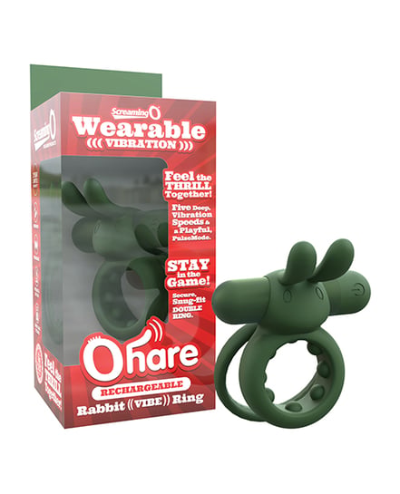 Screaming O Rechargeable Ohare – Green by Screaming O product image