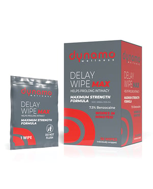 Dynamo Wellness Maximum Strength Delay Wipe 7.5% – 36 Pack by Screaming O product image