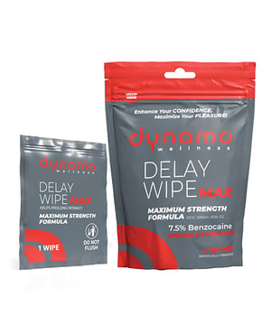 Dynamo Wellness Maximum Strength Delay Wipe 7.5% – 6 Pack by Screaming O product image