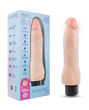 Blush Au Naturel 8.75″ Vibrating Realistic G-Spot Dildo – Beige by Au Naturel product image