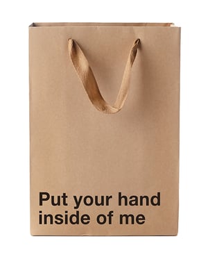 Wood Rocket Put Your Hand Inside Me Gift Bag by Wood Rocket product image