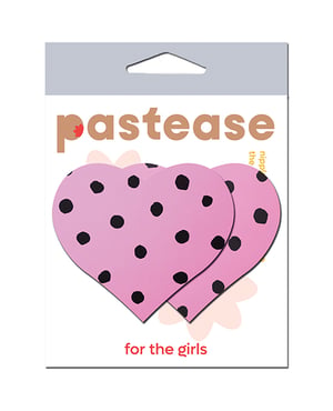 Pastease Heart w/Polka Dot – Pink/Black O/S by Pastease product image