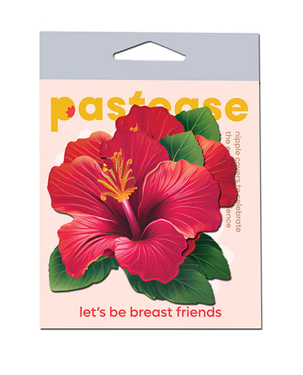 Pastease Tropical Vibrant Hawaiian Hibiscus Botanical Flower – Red O/S by Pastease product image