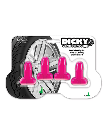 Dicky Valve Step Caps – Pink 4 Pack by Hott Products product image