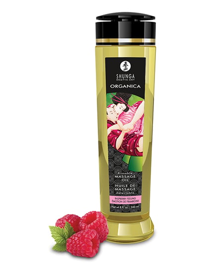 Shunga Organica Kissable Massage Oil – 8 oz Raspberry Feeling by Shunga product image
