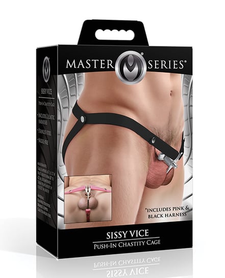 Master Series Sissy Vice Push-In Chastity Cage by Master Series product image