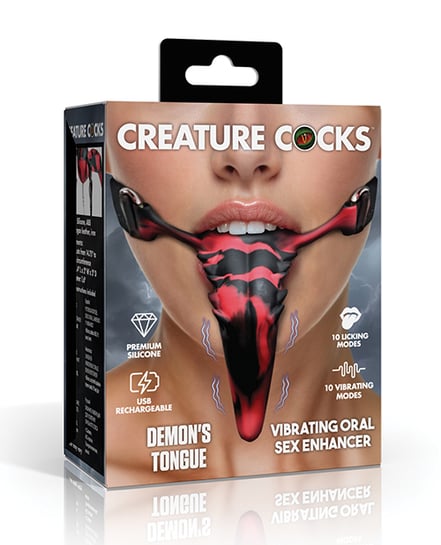 Creature Cocks Vibrating Demon’s Tongue – Red by Creature Cocks product image