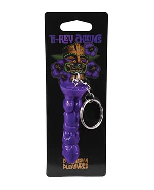 Polynesian Pleasures TI-Key Chains – Uhane Ino Spirit Idol – Purple by Polynesian Pleasures product image