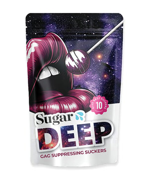 Sugar Splash Deep Gag Suppressing Purple Razz Suckers – 10 pcs by Sugar Splash product image
