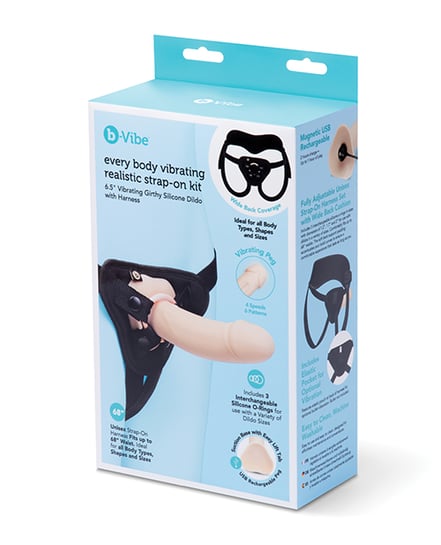b-Vibe Every Body 6.5″ Realistic Strap-On Kit by b-vibe product image