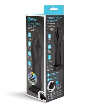 b-Vibe 10.5 Inch Vibrating Silicone Hand Fisting Dildo w/Suction Base by b-vibe product image