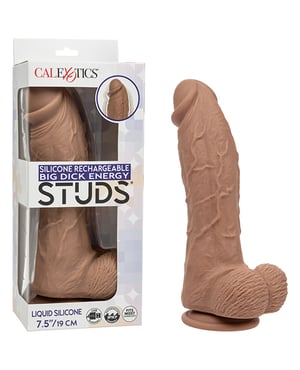 Silicone Rechargeable Big Dick Energy Studs – Brown by Silicone Studs product image