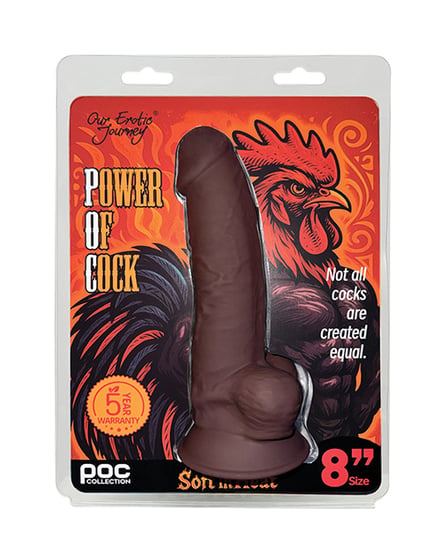 Power of Cock 8″ Dildo – Dark Brown by Power of Cock product image
