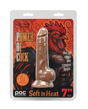 Power of Cock 7″ Dildo – Dark Tan by Power of Cock product image