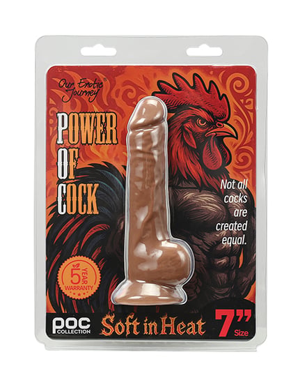 Power of Cock 7″ Dildo – Dark Tan by Power of Cock product image