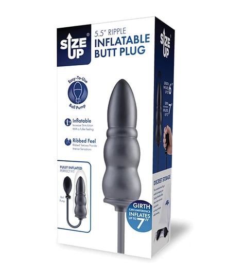 Size Up 5.5 Inch Ripple Inflatable Butt Plug by Size Up product image