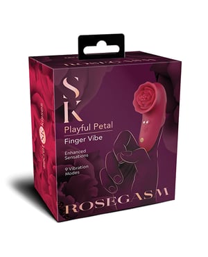 Secret Kisses Rosegasm Playful Petal Finger Vibe – Red by Secret Kisses product image
