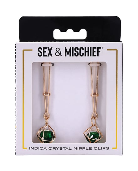 Sex & Mischief Indica Crystal Nipple Clips by Sex & Mischief product image