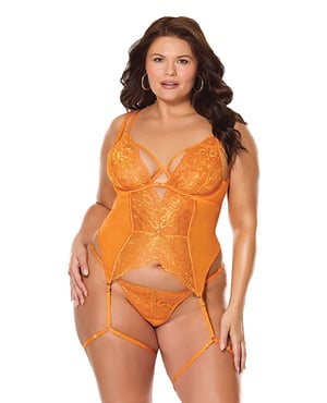Mango Obsession Bustier w/Thong – Orange QN by Coquette product image