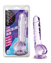 Blush Naturally Yours 8″ Crystalline Dildo – Amethyst by Naturally Yours product image