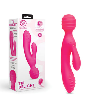Together Tri Delight Dual-Ended Triple Stim Wand & Rabbit Vibrator by Together product image