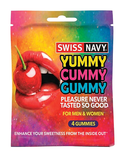 Swiss Navy Yummy Cummy Gummies 4 ct Packet by Swiss Navy product image