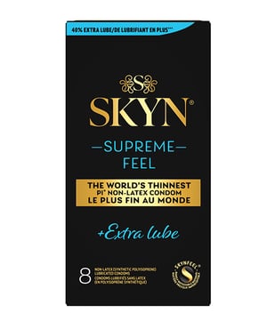 Lifestyles SKYN Supreme Feel Extra Lubrication Condoms – Box of 8 by SKYN product image