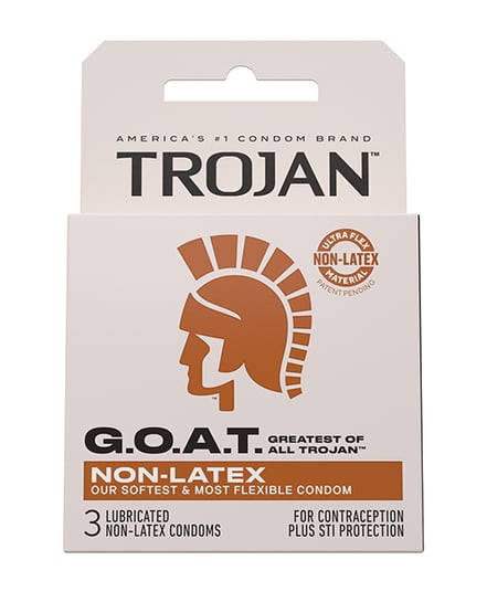 Trojan G.O.A.T. Non-Latex Lubricated Condoms – Box of 3 by Trojan product image