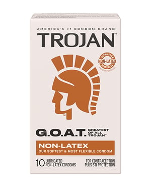 Trojan G.O.A.T. Non-Latex Lubricated Condoms – Box of 10 by Trojan product image