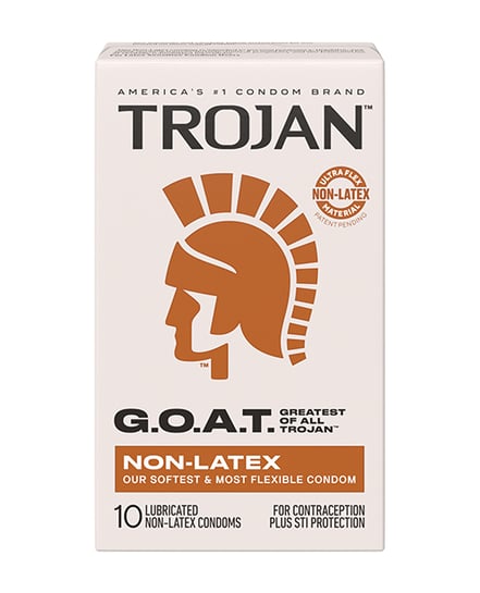 Trojan G.O.A.T. Non-Latex Lubricated Condoms – Box of 10 by Trojan product image